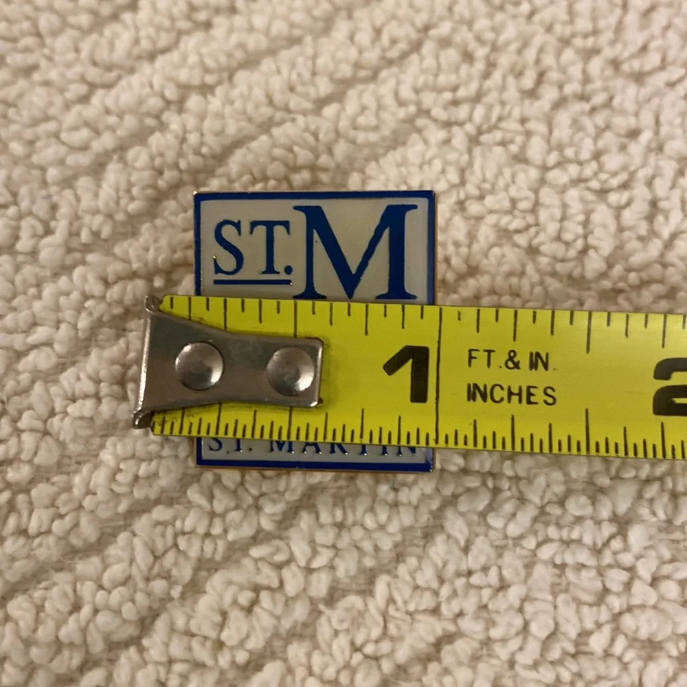 St. Maarten St. Martin Blue White Red Flag Pin